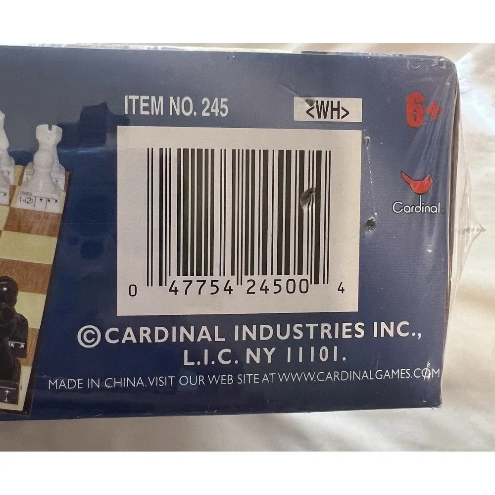 Cardinal Industries collector chess